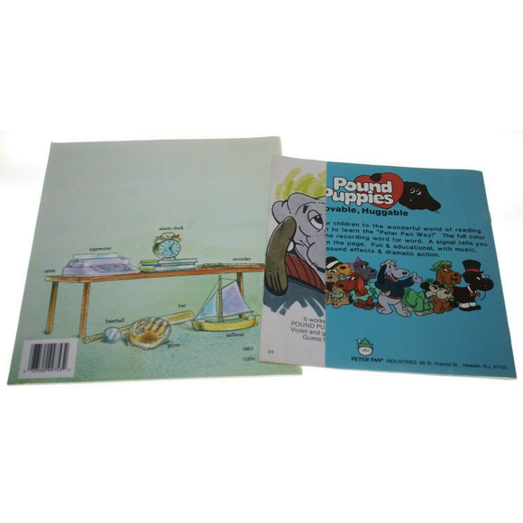 3/$15 Two 1980's Child Learning Books My First Words & Pound Puppies Fun A to Z - Picture 2 of 5